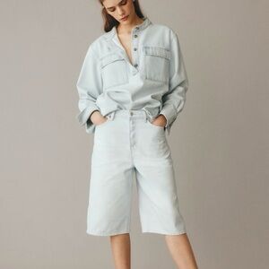 H&M Light Blue Women's Bermuda Shorts